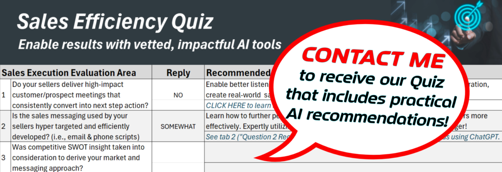 Sales Efficiency Quiz